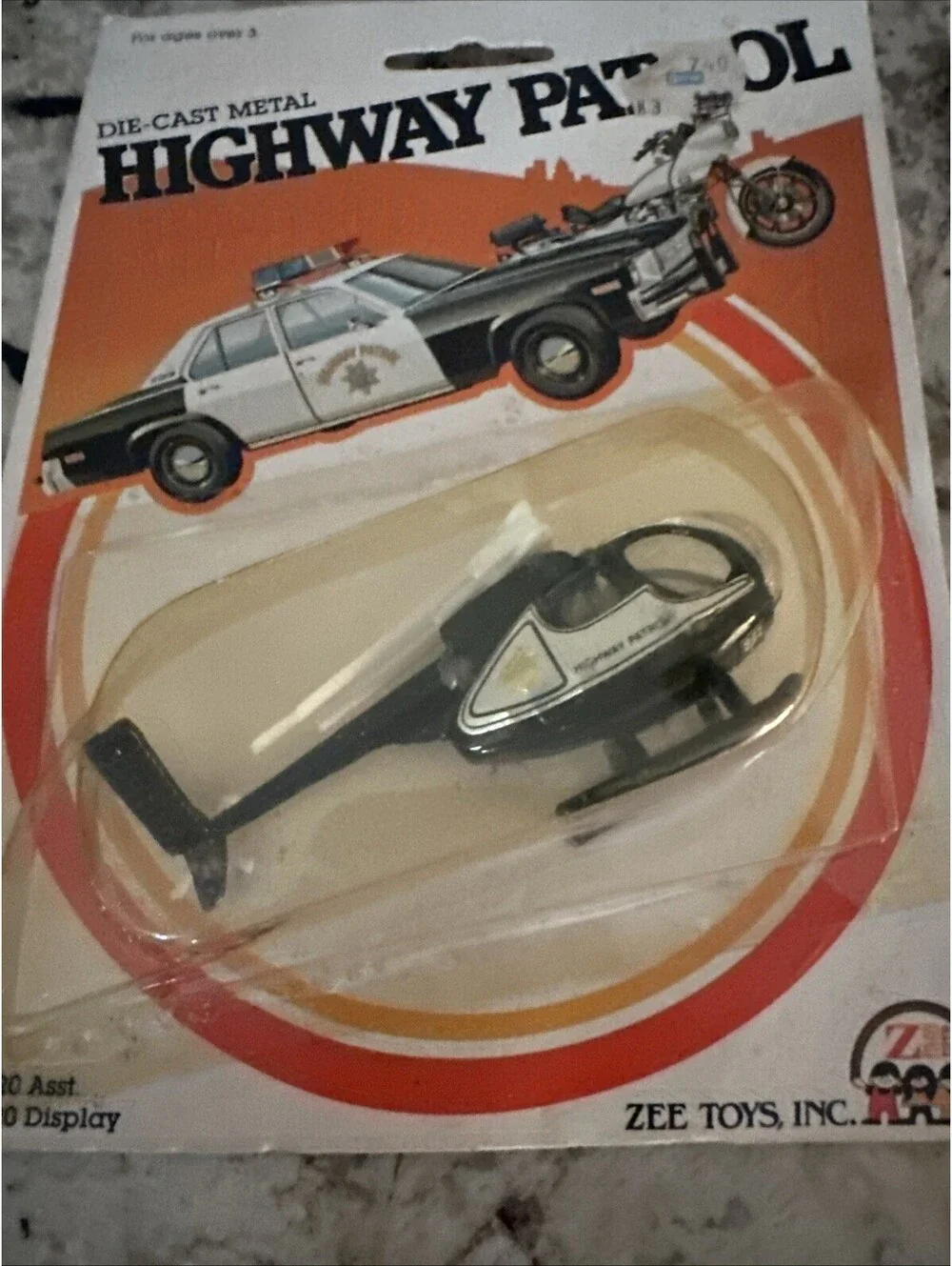 1982 ZEE TOYS Highway Patrol Diecast Helicopter & Tow Truck NEW